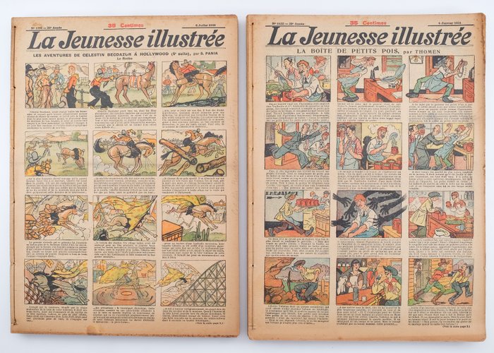 La Jeunesse Illustrée - Avec Georges Omry, Thomen, e.a. - 7 Flere år - Første udgave - 1928/1934