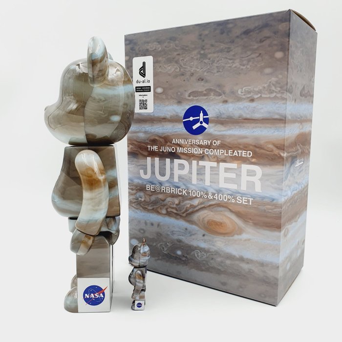 Nasa x Medicom toy - Be@rbrick 400% 100% Nasa Jupiter The Juno Mission bearbrick 2022