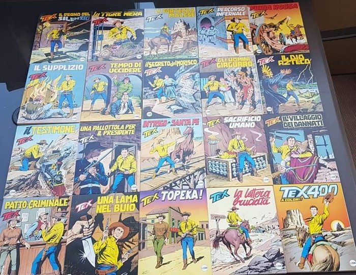 Tex nn. 301/400 - sequenza completa - 100 Comic - Første udgave