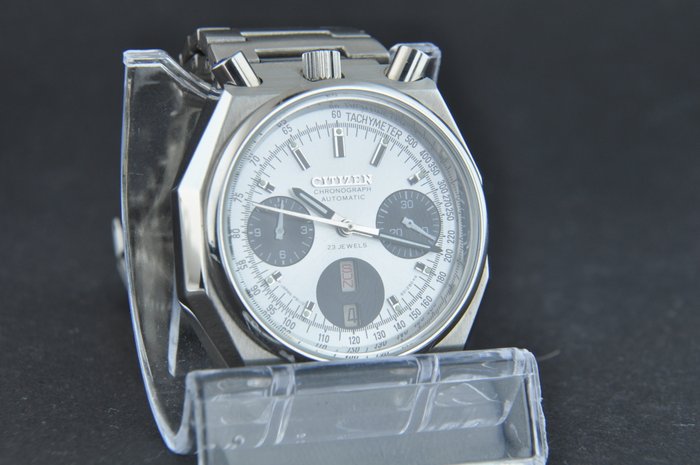 Citizen - Octagonal Panda Bullhead Flyback Chronograph - Mænd - 1970-1979