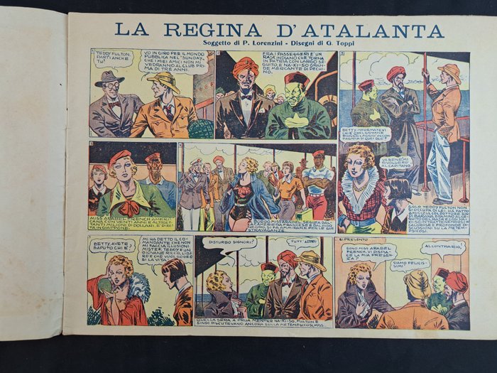 La Regina d'Atalanta, Guido Ventura e il Diabolico Fuego - 2 Comic - Første udgave - 1936/1937