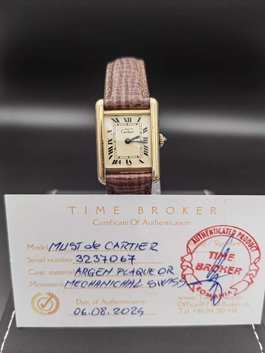 Cartier - Tank Must de Cartier - LO 410 - Ingen mindstepris - Kvinder - 1990-1999