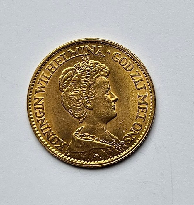 Holland. Wilhelmina. 10 Gulden 1911