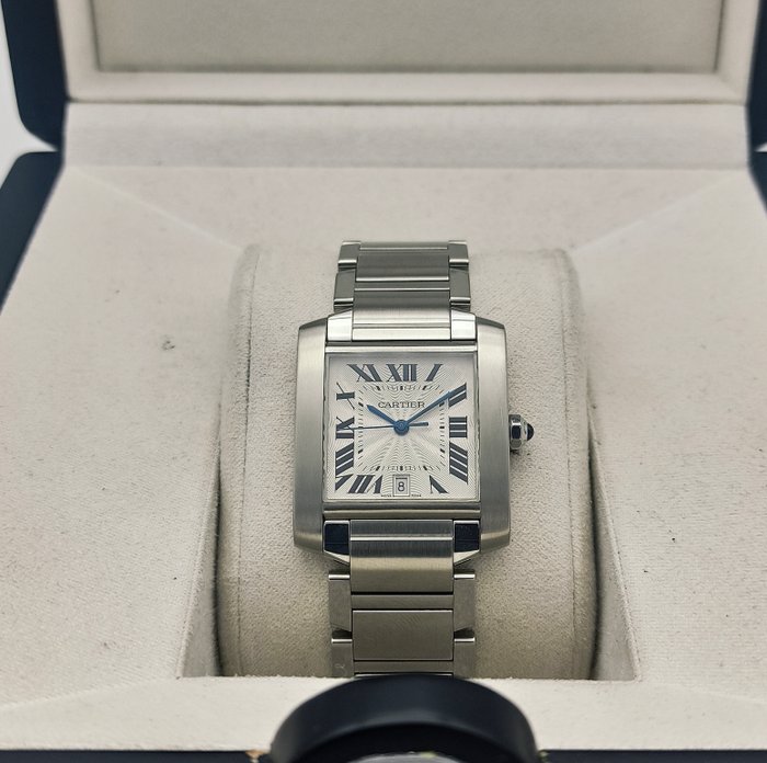 Cartier - Tank Française Automatic - W51002Q3 - Unisex - 2000-2010