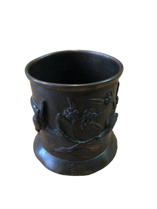 Brush pot 19th Century - Penselholder - Bronze