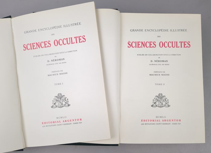 D. Neroman - Grande Encyclopédie illustrée des Sciences Occultes - 1952