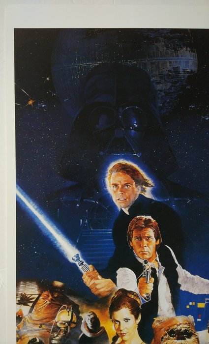 Kazuhiko Sano - Star Wars Episode VI: Return of the Jedi - RARE !! 1983 US Theatre Release Insert bootleg Poster (830013) - Style B - Rolled MINT - No reserve