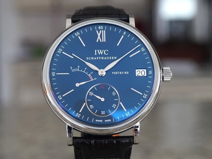 IWC - Portofino Hand-Wound Blue - IW510106 - Mænd - 2011-nu