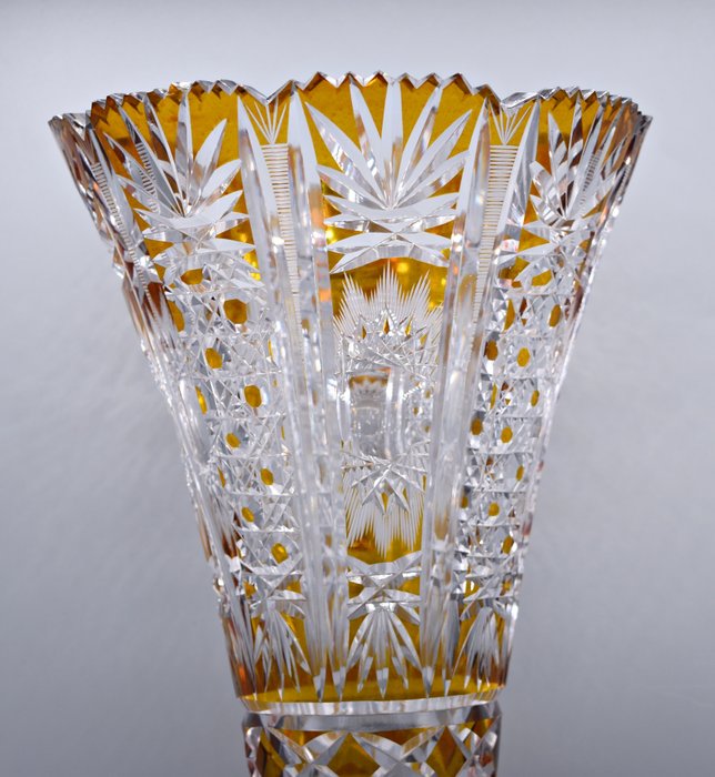 Vase -  40,5 cm  - Krystal, Sølv