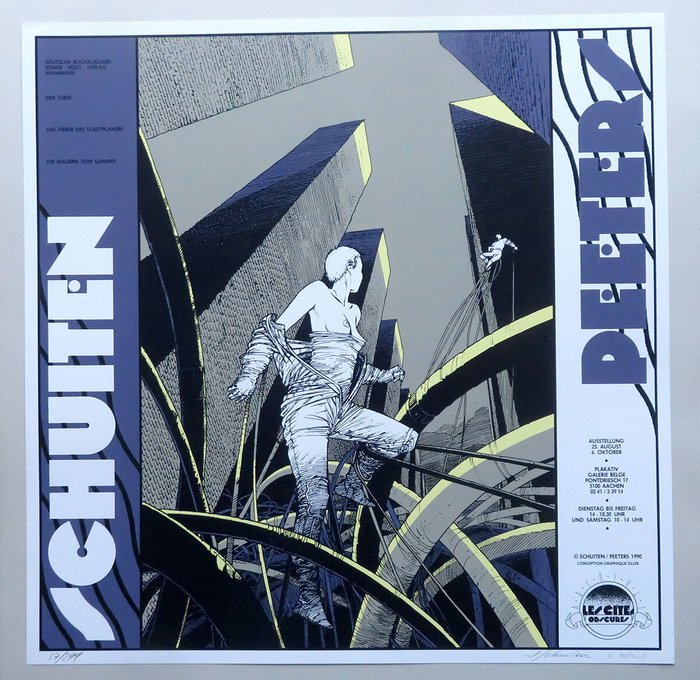 Schuiten, François - 1 Silkscreen - De Duistere Steden - 1990