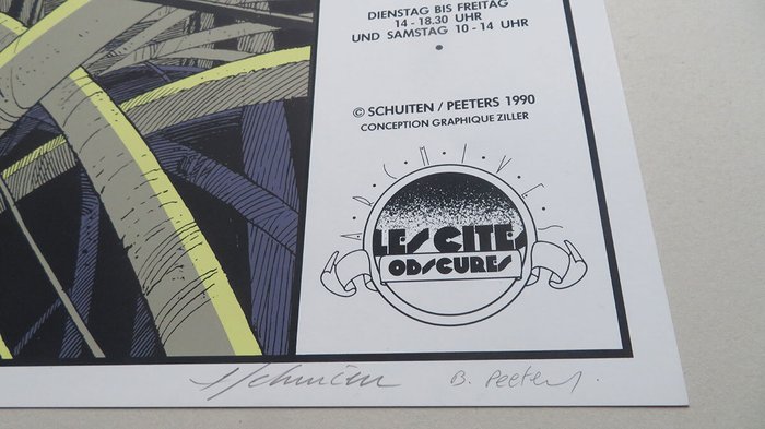 Schuiten, François - 1 Silkscreen - De Duistere Steden - 1990