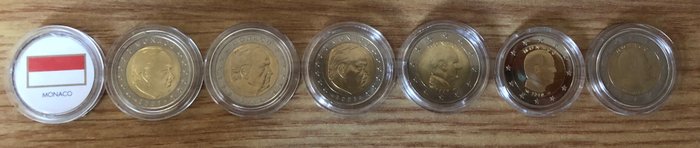 Monaco. Euro 2001/2022 (39 monedas)  (Ingen mindstepris)