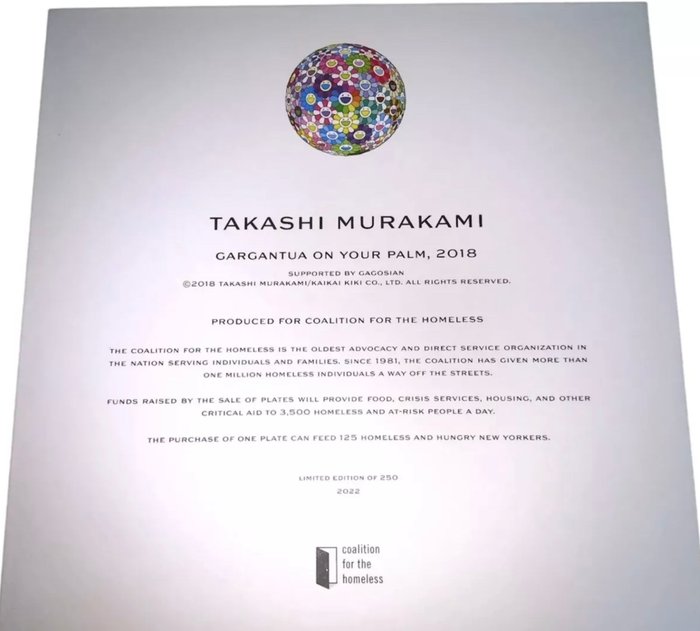 Takashi Murakami (1962) - Gargantua on Your Palm (CoA)