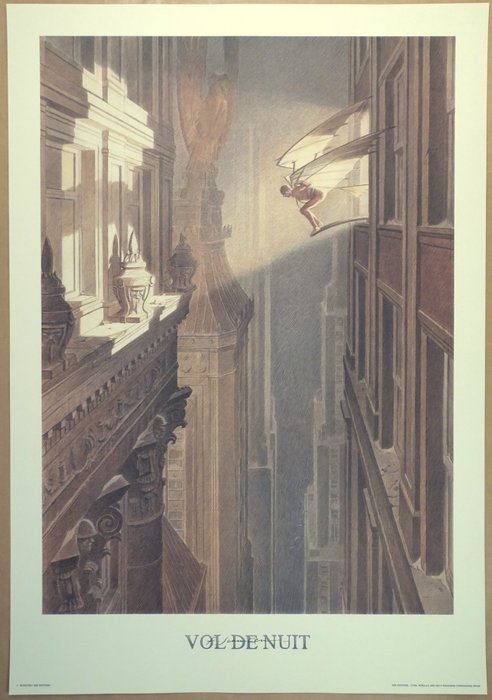 Schuiten, François - 1 Offset Print - Vol de nuit - 1000 Editions