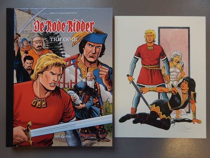 De Rode Ridder - Trilogie 2 - Barabas/Stribbel uitgave -  [243 - 244 - 245] - groot formaat luxe hc met linnen rug + tekening door Claus Scholz - oplage 112 - 1 Luksus album - 2018