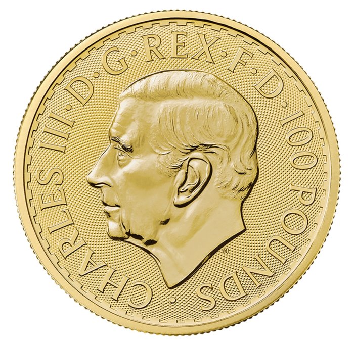 Storbritannien. 100 Pounds 2024 Britannia 1 Oz Goldmünze Gold Coin (.999)