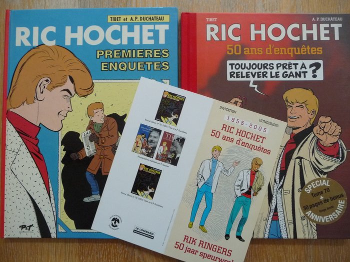 Ric Hochet - Premières enquêtes + 50 ans d'enquêtes - 2x C - 2 Album - Begrænset udgave - 1991/2005