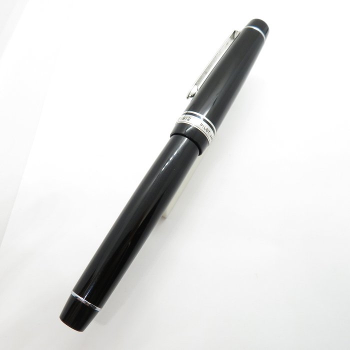 Pilot - Custom Heritage 912 (black  silver) - 14K gold #10 nib (F) - Fyldepen