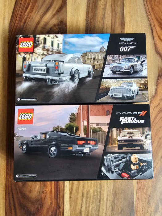 Lego - Film - 76911 + 76912 - 007 Aston Martin DB5 / Fast  Furious 1970 Dodge Charger R/T - 2020+