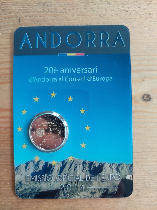 Andorra 2 Euro 2014/2015 (3 coincards)  (Ingen mindstepris)