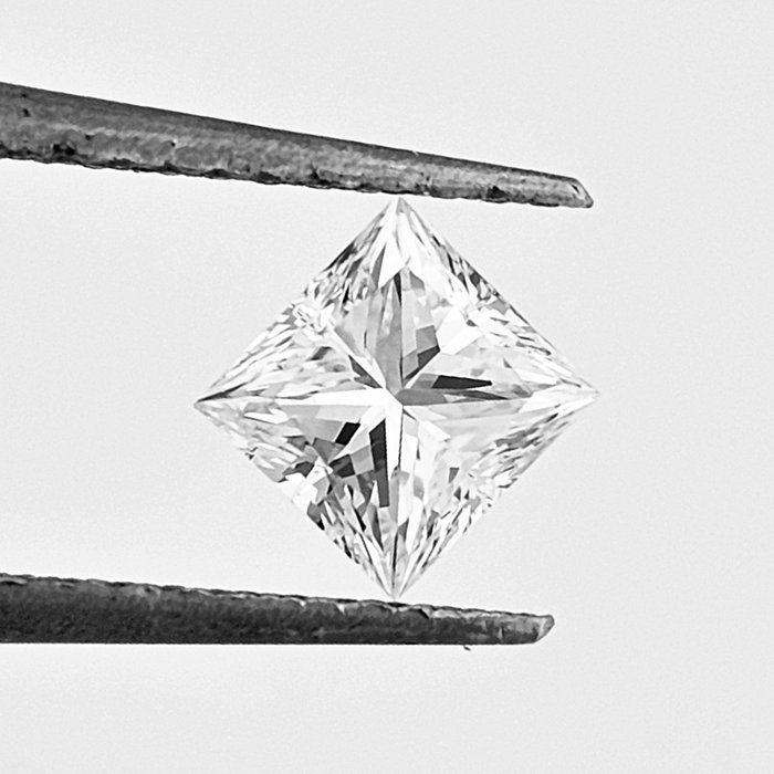 1 pcs Diamant  (Natur)  - 0.70 ct - Kvadrat - F - SI1 - Gemological Institute of America (GIA)