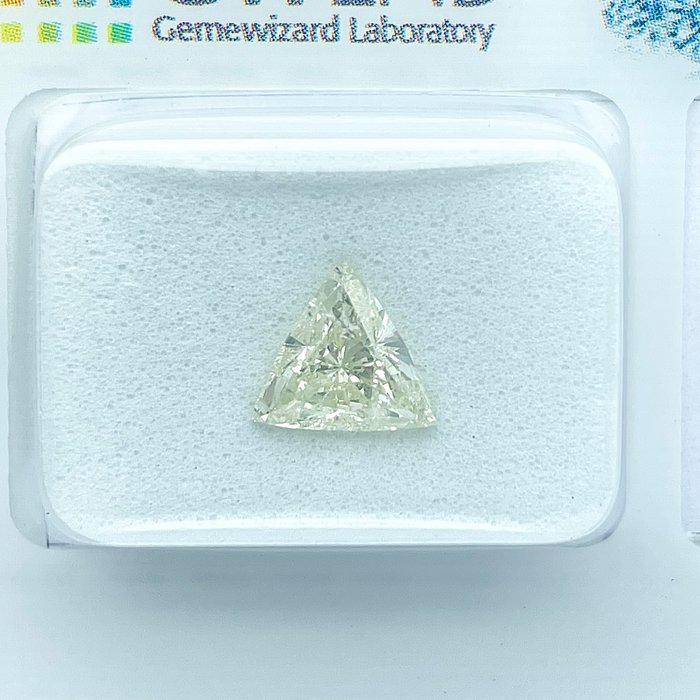 Ingen mindstepris - 1 pcs Diamant  (Natur)  - 1.11 ct - Trekant - K - SI2 - Gemewizard Gemological Laboratory (GWLab)