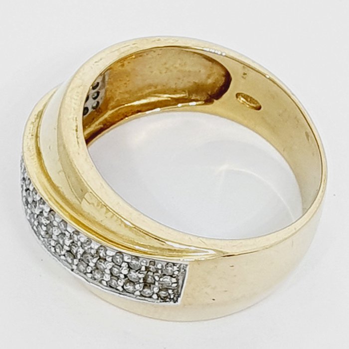 Ring - 18 kraat Gulguld, Hvidguld -  0.30ct. tw. Diamant (Natur)