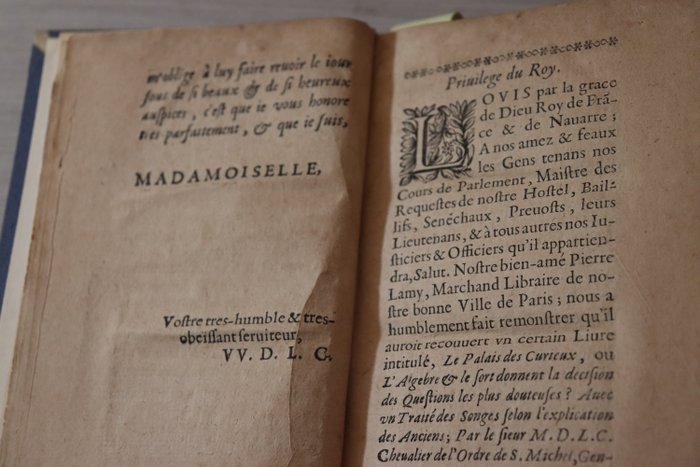 Marc de Vulson de la Colombière - Le Palais des Curieux, où l'algèbre et le sort donnent la décision des questions les plus douteuses, - 1662