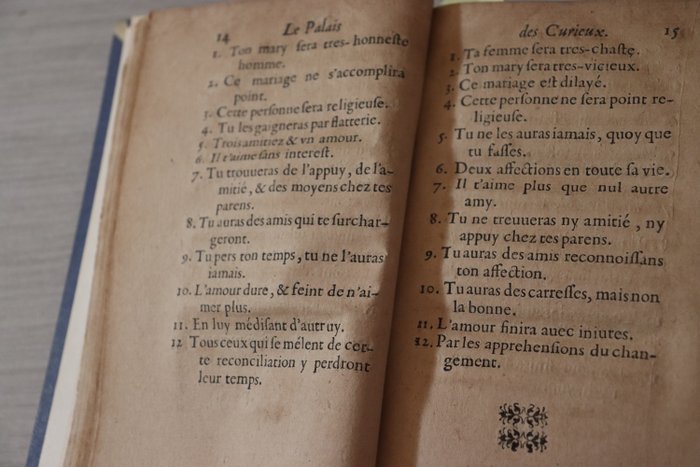 Marc de Vulson de la Colombière - Le Palais des Curieux, où l'algèbre et le sort donnent la décision des questions les plus douteuses, - 1662