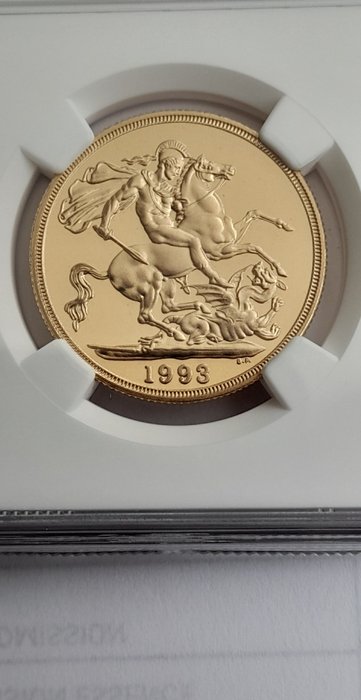 Storbritannien. 2 Pounds 1993 PF 69 Ultra Camero