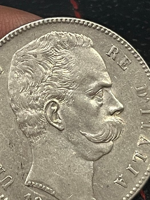 Italien, Kongerig Umberto I. 5 Lire 1879