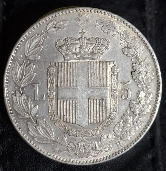 Italien, Kongerig Umberto I. 5 Lire 1879