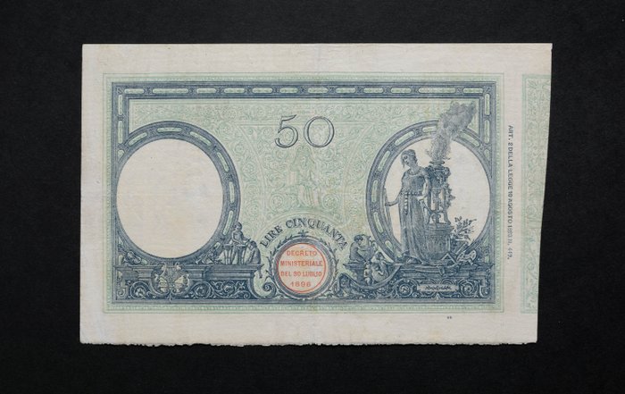 Italien - 50 Lire 15/11/1909 "Grande C" (Matrice) - Gigante BI 3/8