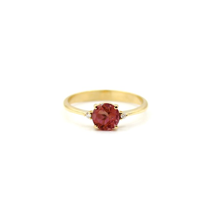 Ingen mindstepris - Ring - 18 kraat Gulguld Diamant (Natur)