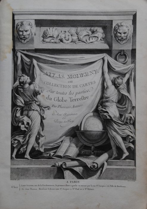 Lattré  Thomas - Atlas Moderne ou Collection de Cartes Sur toutes les parties du Globe Terrestre - 1770