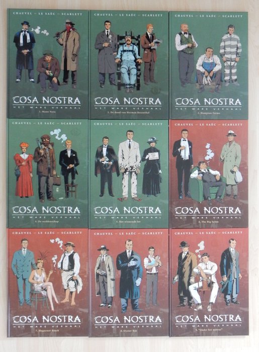 Cosa Nostra 1 t/m 9 - Diverse titels - 9 Album - Første udgave - 2007/2009