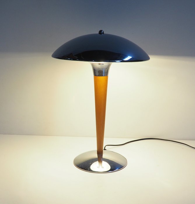 Mushroom - Skrivebordslampe - Stål, Træ