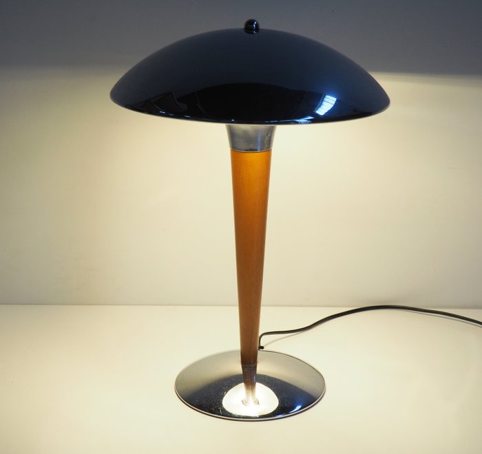 Mushroom - Skrivebordslampe - Stål, Træ