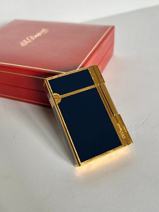 S.T. Dupont - Line 2 - Gatsby Blue lacquer - Lighter - Forgyldt, Lak