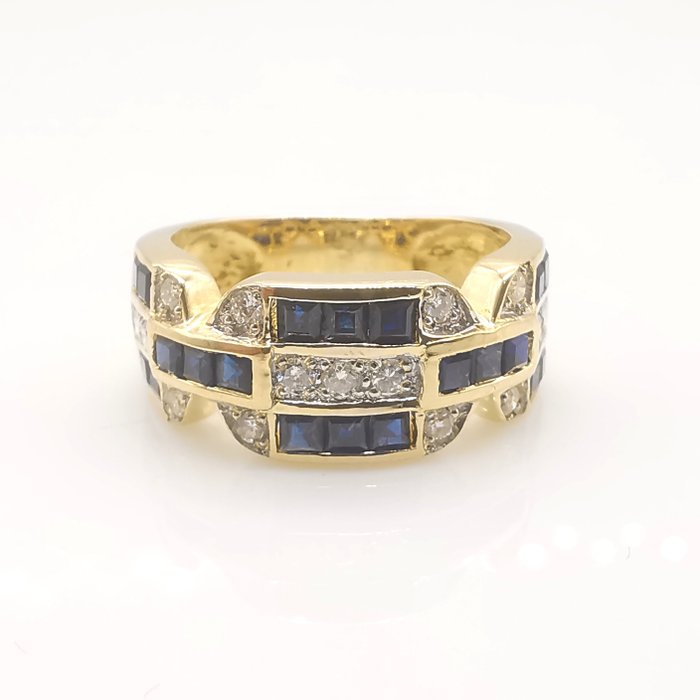 18 kraat Gulguld - Ring - 1.45 ct Blandet