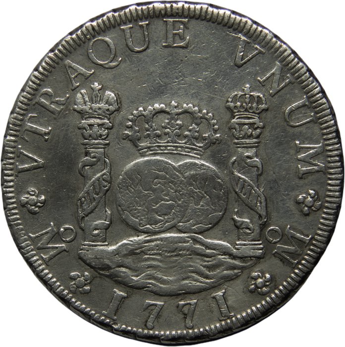 Spanien. Carlos III (1759-1788). 8 Reales México 1771, Ensayador MF