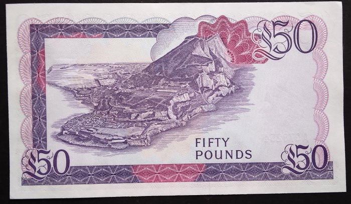 Gibraltar. - 50 pounds 1986 - Pick 24  (Ingen mindstepris)