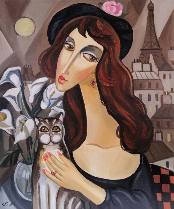 Isaac Kaplan (1966) - Mimi et son chat