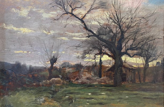 Paul Saïn (1853-1908), Attributed to - Paysage au Crépuscule