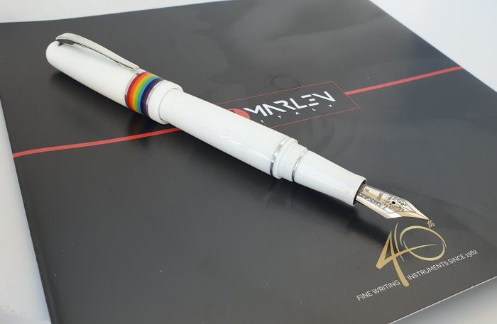 Marlen - Rainbow - Edizione Speciale in resina italiana bianca - Fyldepen