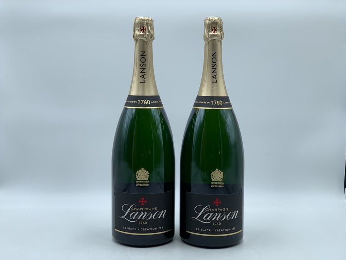 Lanson Black Création 258 - Champagne - 2 Magnummer (15 L)