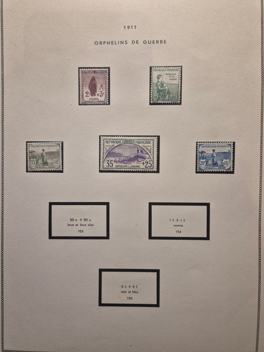 Frankrig 1907/1922 - Semi-Moderne Parti * Forældreløse/Sæder/Røde Kors - Yvert