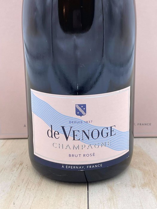 De Venoge, De Venoge, Cordon Bleu Brut - Champagne Rosé - 6 Flasker (0,75 L)