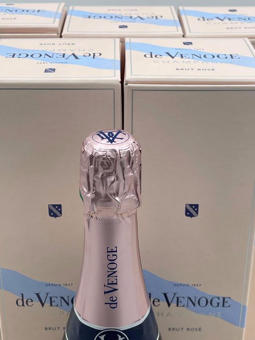 De Venoge, De Venoge, Cordon Bleu Brut - Champagne Rosé - 6 Flasker (0,75 L)