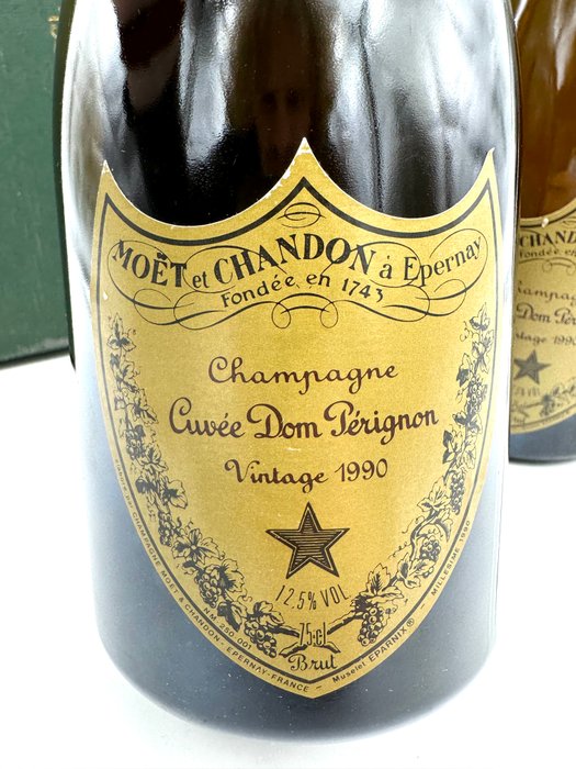 1990 Dom Pérignon - Champagne Brut - 2 Flaske (0,75L)